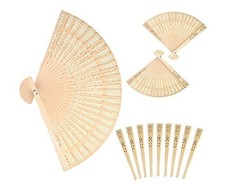 Sandalwood Fan Set of 50 pcs Wedding Favors Birthday Gifts Christmas Gift