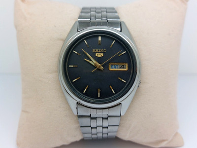 Seiko 5 Automatik Herrenuhr Day-Date 7009 Japan Made Gebraucht 17 Jewels