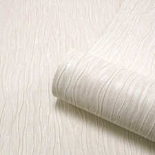 Image of Belgravia Tiffany Platinum Cream Textured Wallpaper Luxury Heavyweight Vinyl