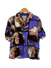 WACKO MARIA Cherry Blossom of Madness Aloha Shirt M Rayon Multi color