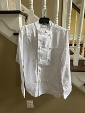CHEF WORKS WHITE DOUBLE BREASTED UNISEX JACKET SIZE MEDIUM