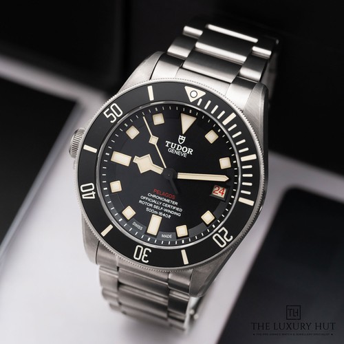 Tudor Pelagos LHD 25610TNL - 2022, Full Set Titanium & Steel 42mm Black 'Snow...