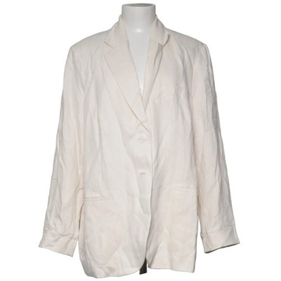 H&M, Blazer, Größe: L, Beige, Polyester/Viskose, Einfarbig, Damen #Eql
