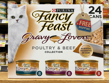 Purina Fancy Feast Gravy Lovers Poultry and Beef Grilled Gourmet Wet Cat Food Va