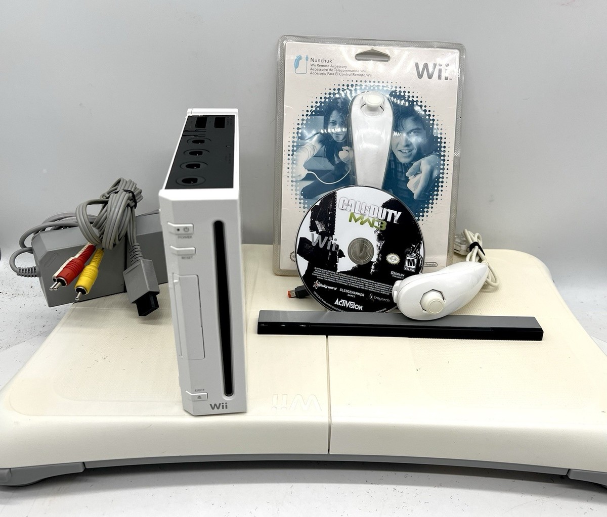 Nintendo Wii Console Bundle with Balance Board, Nunchucks, Call of