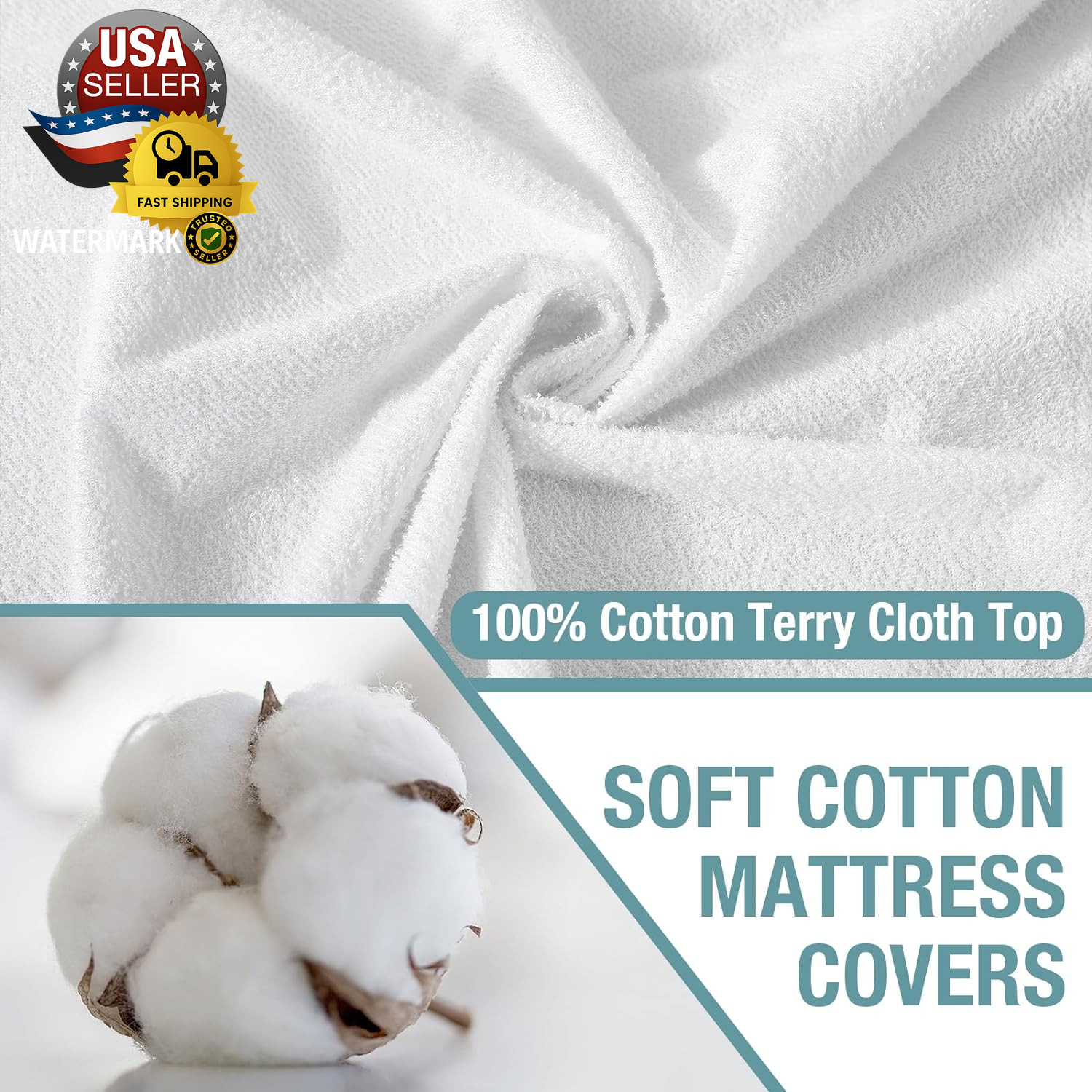 Queen Waterproof Mattress Protector,Pee and Liquid Proof Cover for Pets, Elderly