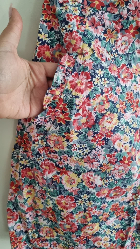 Jack Wills Floral Mini Dress Size 10 with Corset. No Stretchy. - Image 3 of 4