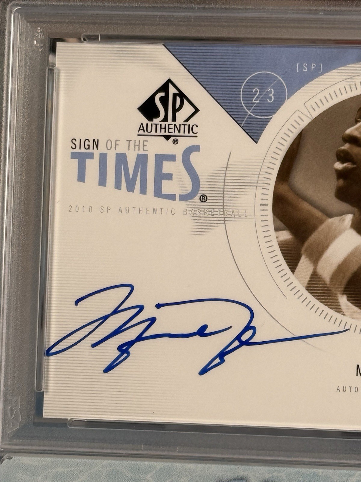 2010 SP Authentic Michael Jordan Sign Of The Times PSA 10 Auto view 2
