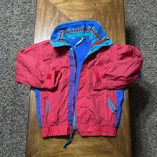 Columbia Winter Coat Vintage 80’s Red Blue 3-in-1 Ski Bugaboo Boys Large 16/18