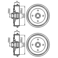Tambour de frein Audi 200