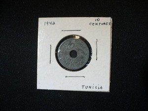 Tunisia 1942 10 Centimes Coin