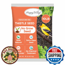 Happy Wings Nyjer/Thistle Seed Wild Bird Food - 10 Lbs - No Grow