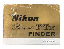 Nikon Photomic FTn Finder Authentic Instruction Manual ONLY 1973 GC