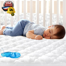 Crib Mattress Protector Sheets Fitted Waterproof Crib Mattress Pad Cover, Noisel