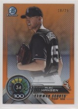 2018 Bowman Scouts' Top 100 Orange Refractor 18/25 Alec Hansen #BTP-34 9hx