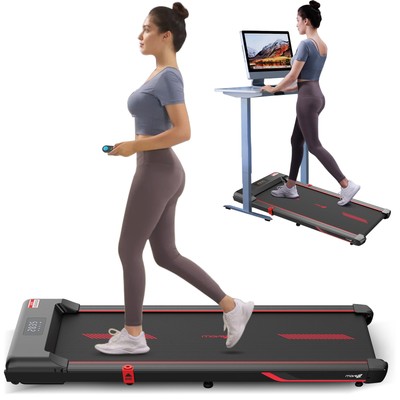 2 in 1 Walking Pad Treadmills for Walking and Jogging, Ultra Quiet Under Desk...