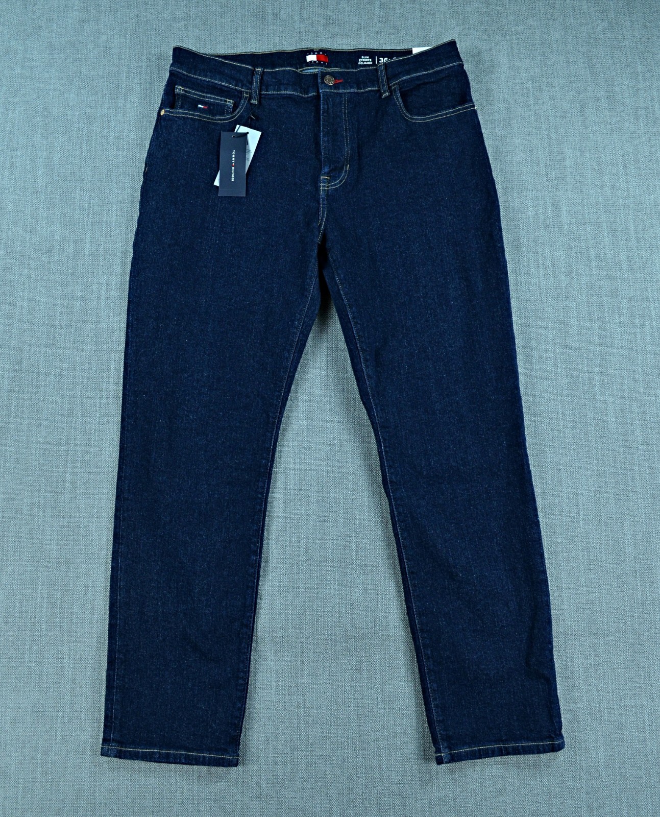 's 36x30 Blue Slim Fit Stretch Tapered Denim Nwt