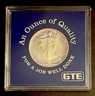 1992 American Silver Eagle 1 Troy Oz .999 Fine Silver GTE JOB WELL DONE CASE