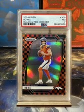 2024 Panini Prizm - Rookies Bo Nix #309 Black & Red Checker Prizm (RC)