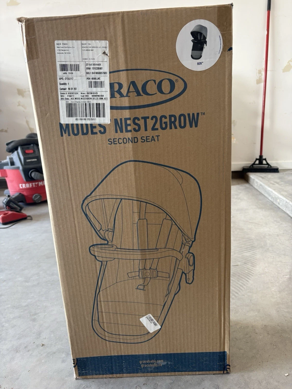 Graco® Modes™ Nest2Grow™ Stroller Second Seat Model#: 2156217
