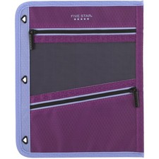 Five Star Pencil Pouch, Pen Case, 3-Pocket Zipper Pouch, Fits 3-Ring Binder, Sto