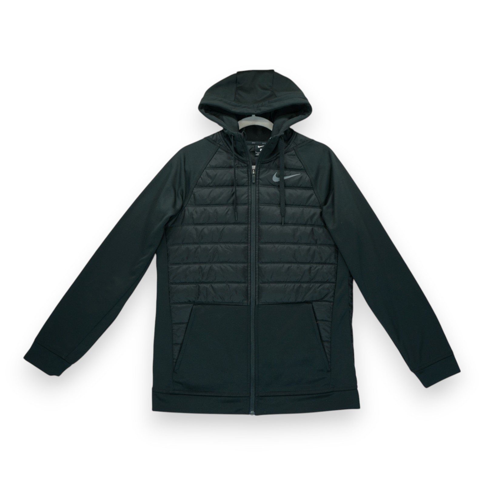 SACAI X NIKE Nike Tech Fleece Aeroloft Giacca Nera con Cappuccio BV6298 010 Uomo Taglia S Full Zip