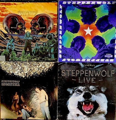 STEPPENWOLF 4 LPs: Live, The Second, 7 & Monster VG - XLNT Vinyl!
