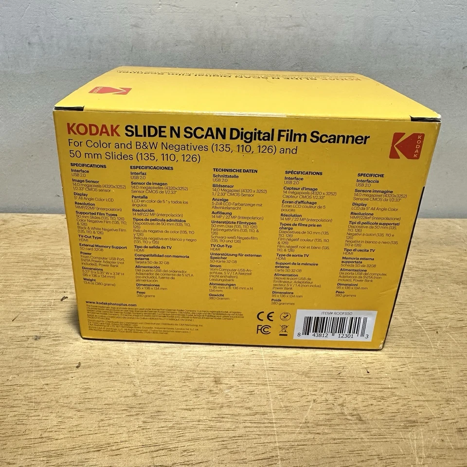 Kodak Digital Film Scanner, Film and Slide Scanner with 5” LCD Screen NEW - Image 3 of 4