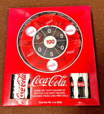 Coke Cola Game Bottle Cap Dart Board - New s