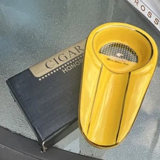 COHIBA Ceramic Cigar Holder Ashtray Single Cigar Ash Tray Outdoor Travel Pocket