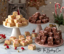 Homemade Old-Fashioned Creamy Christmas Peppermint Candy Cane Fudge