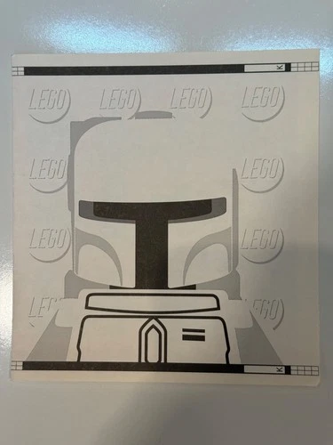 LEGO STAR WARS 2010 WHITE BOBA FETT STICKER SHEET NUMBERED