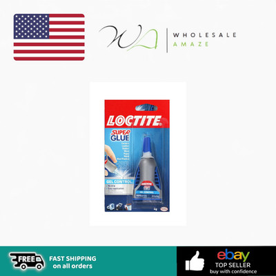 Loctite Super Glue Gel Control, Clear, 0.14 fl oz Bottle, 1 Pack - Superglue