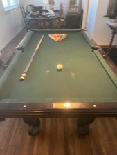 7 Foot Brunswick Windsor Pool Table  Leather ...