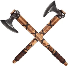 Ragnar Lothbrok Viking Axe Set 2 Pack 20” Bearded Axes Camping Hunting Bushcraft