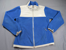 The North Face Fleece Jacket Women Medium Blue Zip In Full Zip Thermal Midweight