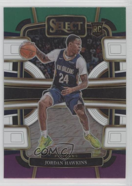 2023 Select Concourse Green White Purple Prizm Jordan Hawkins #72 Rookie RC 1o8k