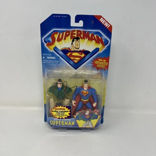 VTG Kenner Superman Quick Change 5" DC Comics Action Figure Autograph Tim Daly