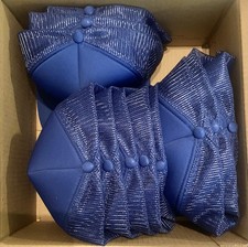 Vintage Royal Blue Snapback Mesh Trucker Cap Hat Lot of 11