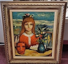 L Williams 20th Century Artist Oil On Canvas Painting Framed