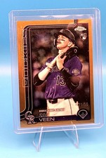 🔥 Zac Veen RC /50 Topps Chrome Gold Refractor Rookie Debut Colorado Rockies 💎
