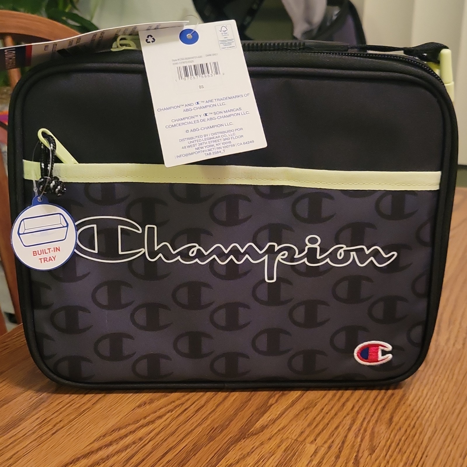 Kids Teens Zip Lid Handle Built-in Tray Insulated