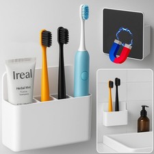 Magnetic Toothbrush Holder for Cruise Ships, Wall-Mounted Bathroom Organizer,
