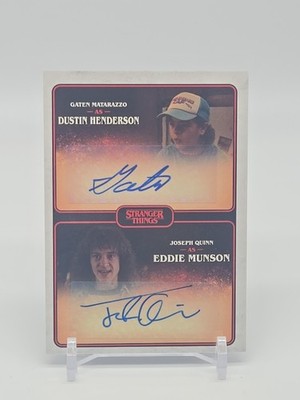 Zerocool Stranger Things Season 4  Eddie &Dustin  Dual Auto Card
