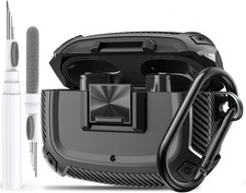 For Beats Studio Buds/Bud  Case Cover with Lock Clip 2021/2023, Rugged Shockpro