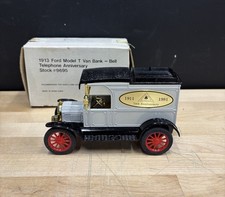 Vintage 1981 ERTL Ford 1913 Model T Van Bank Bell Telephone 70th Anniversary