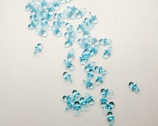 0.75" Blue Acrylic Baby Shower Pacifier Games Table Scatter Decoration - 200 PCS