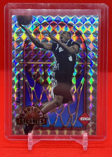 1996 Edge Radical Recruits Holofoil Promo Allen Iverson Rookie RC #PR1 HOF 💎