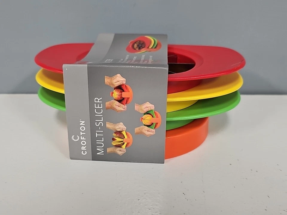 Crofton 水果切片机 苹果、柑橘芒果角、刀具、切片机堆叠套装 — 第 2/4 张图片