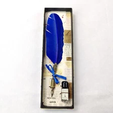 Calligraphy Writing Set La Kaligrafica Feather Quill Pen & Ink  Made in Italy 